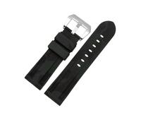 ENFYUSTR Bracelet de montre en caoutchouc de Silicone camouflage 22/24mm adapté for Panerai PAM111/441(Camo AmyGreen-Steel,24mm)