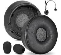 Engage 75 Mono Coussinets d'oreille et microphone de rechange en mousse - Coussinets d'oreille defean compatibles avec casque Jabra Engage 55/65/75 Mono Version (ne convient pas aux versions stéréo