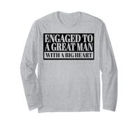 Engagé pour Un Grand Homme avec Un Grand cœur fiancé Hommes Femmes Manche Longue