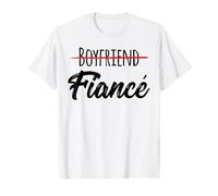 Engagement Announcement Shirt Men Couples Boyfriend Fiance T-Shirt