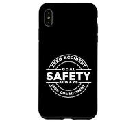 Engagement Goal Zero | La sécurité d'abord | Cadeau Champion de sécurité Coque pour iPhone XS Max