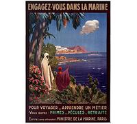 Engagez Vous Marine Nationale Reproduction Affiche Poster Format Size 50X70 cm Papier 300 GR-Vente du fichier numérique HD Possible Nous Consulter (Boutique : affichevintage.FR)