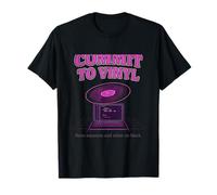 Engagez-Vous pour Vinyl Vaporware Virtuoso Neon Magenta Print T-Shirt