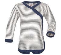 Engel - Body enveloppant bébé - Sous-vêtement mérinos - 62/68 - natur / marine