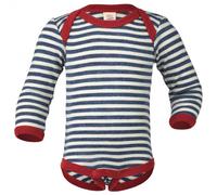 Engel - Body L/S bébé laine mérinos - Sous-vêtement mérinos - 50/56 - blau melange / natur