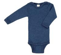 Engel - Body manches longues bébé avec boutons aux épaules - Sous-vêtement mérinos - 86/92 - marine