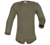 Engel - Body manches longues bébé avec boutons aux épaules - Sous-vêtement mérinos - 98/104 - olive