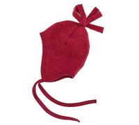 Engel Bonnet naturel pour bébé en polaire moelleuse en laine vierge issu de l'agriculture biologique contrôlée, Jaspe mélangé, 86-92