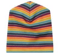 Engel, Bonnet pour bébé à fines côtes en laine et soie, multicolore, 3
