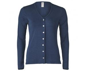 Engel - Cardigan côtelé pour femmes - Veste en laine - 42/44 - navy