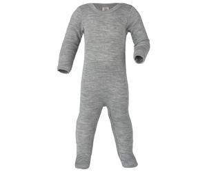 Engel - Combi nuit enfant avec boutons-pression - Combinaison - 50/56 - hellgrau melange