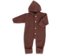 Engel Combinaison à capuche en polaire pour bébé, cannelle mélangée, 74/80 cm