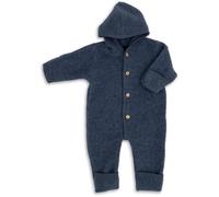 Engel Combinaison pour bébé avec capuche en laine polaire, Bleu mélangé, 86-92