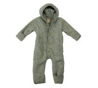 Engel Combinaison pour bébé avec capuche en laine polaire, Gris clair mélangé., 9-15 mois