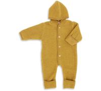 Engel Combinaison pour bébé avec capuche en laine polaire, safran chiné, 62-68