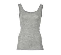 Engel Natur Débardeur tricot de peau laine/soie pour femmes Taille S Gris clair mélangé
