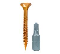 ENGEL E-Jet Vis 4,0 x 30 TG zn jaune avec tige d'appui Quantité:1000