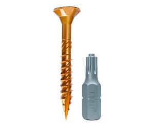ENGEL E-Jet Vis 4,0 x 30 TG zn jaune avec tige d'appui Quantité:1000