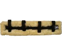Engel Germany Fourreau de Sangle en Peau de Mouton avec Velcro Couleur Coton Noir Fourrure Naturel (Kamde) 2 Tailles au Choix