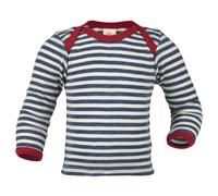 Engel - Haut bébé L/S - Sous-vêtement mérinos - 74/80 - blau melange / natur