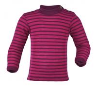 Engel - Haut L/S à rayures bébé - Sous-vêtement mérinos - 86/92 - himbeere / orchidee