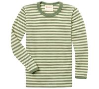 Engel - Haut L/S enfant - Sous-vêtement mérinos - 152 - salbeigrün melange / natur