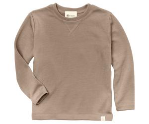 Engel - Kid's Sweatshirt L/S - Haut manches longues en mérinos - 128 - sand
