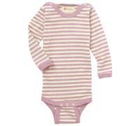 Engel - Kid's Wrap Body L/S avec boutons-pression aux épaules - Body - 62/68 - rosenholz melange / natur