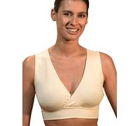Engel Lena Brassière d'allaitement sans Fermeture Oppressante 92 % Coton Biologique Et 8 % Élasthanne - Beige - 44
