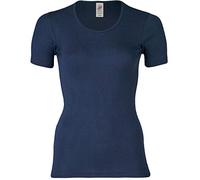 Engel Maillot de corps à manches courtes pour femme - Bleu - 36/38