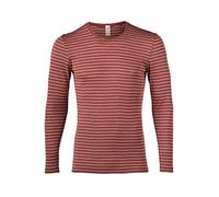 Engel Natur, Herren Merino Ringel Shirt, 70% Wolle (kbT), 30% Seide, Cuivre/naturel., 48/50 FR