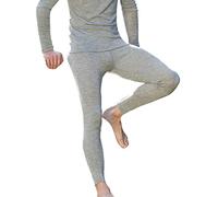 Engel Natur Legging en laine et soie pour homme 2 couleurs (label GOTS) - Gris - 48 EU