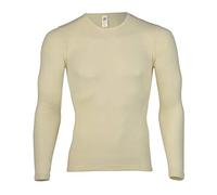 Engel Natur Maillot de corps à manches longues en laine et soie pour homme - Beige - 48