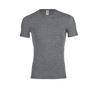 Engel Natur, T-shirt à manches courtes pour homme, 100 % laine - Gris - Small