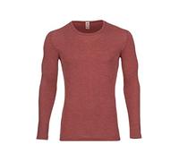Engel Natur, T-shirt à manches longues, laine et soie pour homme - Marron - 52/54 FR