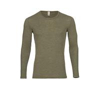 Engel Natur, T-shirt à manches longues, laine et soie pour homme - Vert - 48/50