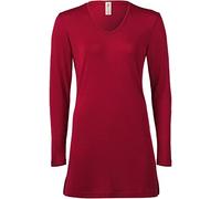Engel Nature, T-shirt long en laine mérinos 70 % laine (kbT), 30 % soie, Mauve, 48/50 FR