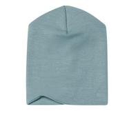 Engel Naturel, bonnet pour bébé et enfant double couche, 70 % laine (kbT), 30 % soie, Bleu montagne, 12-24 mois