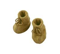 Engel Naturel, chaussons en polaire pour bébé, 100 % laine (kbT) (2 (62/68), safran mélangé