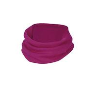 Engel Naturel, Écharpe tube pour enfant finement côtelée, 70 % laine (kbT), 30 % soie (framboise).