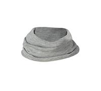 Engel Naturel, Écharpe tube pour enfant finement côtelée, 70 % laine (kbT), 30 % soie (gris).