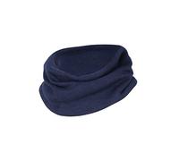 Engel Naturel, Écharpe tube pour enfant finement côtelée, 70 % laine (kbT), 30 % soie (marine).