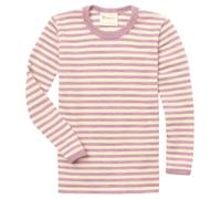 Engel Naturel | T-shirt en laine mérinos pour enfants | Fille et garçon | 100 % laine (élevage biologique contrôlé) | Certifié IVN-Best, Bois de rose mélangé/naturel, 128