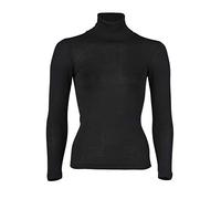 Engel, Pull à col roulé pour femme, 70 % laine (kbT), 30 % soie, Noir , S