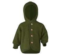 Engel Veste à capuche en laine polaire pour bébé, Mélange de roseaux, 98/104 cm