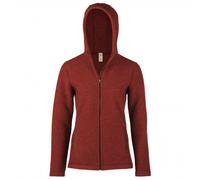 Engel - Veste à capuche pour femmes - Veste en laine - 34/36 - terracotta melange