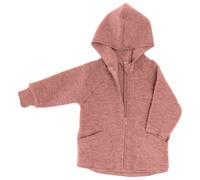 Engel - Veste zippée à capuche pour bébés - Veste en laine - 74/80 - rose melange