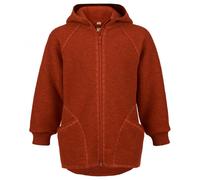 Engel - Veste zippée à capuche pour bébés - Veste en laine - 86/92 - magma melange