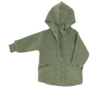 Engel - Veste zippée à capuche pour bébés - Veste en laine - 98/104 - salbeigrün melange