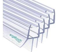 Engelbach® Joint de porte de douche 4x 44cm - Profil d'étanchéité en caoutchouc extra-épais pour verre 5-8 mm, étanchéité optimale, installation facile